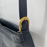 Stone Mountain Hampton Hobo Navy Blue Leather Crossbody Bag Purse Photo 6