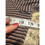 A New Day Women's Long Sleeve Striped Tee M Brown Navy Photo 3