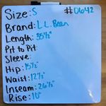 L.L.Bean ‎ Petite Pants Women's Black Stretch Pull On Casual Cotton Blend Small P Photo 6