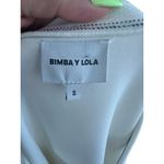 BIMBA Y LOLA White Pocketed 3/4 Sleeve Top Size Small Photo 4