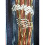 Wrangler Blouse Womens Small Multicolor Chevron Stripe Boho Poncho Top LW4624M Photo 2