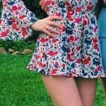 American Eagle Outfitters Floral Long Sleeve Romper Multiple Size XS Photo 0