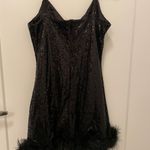 FashioNova Sequin Feather Dress Photo 2