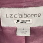 Liz Claiborne T4 Y2K VTG  Plaid Double Breasted Blazer Jacket Brown Pink Lined Photo 1