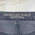 American Eagle American‎ Eagle Cutoff Denim Mini Skirt Womens 8 Black Distressed Gothic 90s Y2K Photo 3