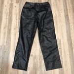 Nasty Gal NWT  Black Faux Leather cropped pants sz 6 Photo 7