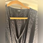 Fendi LOGO FF WRAP LOOK BELTED DRESS BLACK SIZE M or L. HIGH LOW NEVER WORN Photo 11