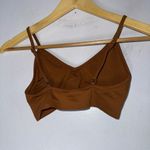 SKIMS  Brown‎ Seamless v Bra Size Small Photo 1