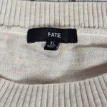 Fate Women's Grandpacore Neutral Colors Aztec Patterend Crewneck Sweater XL NIB‎ Tan Photo 2