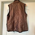 Gorgeous Bronze Vest Lined with Faux Leopard Fur Photo 4