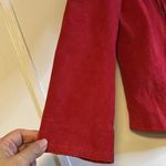 Dialogue  Red Fringe Leather Long Sleeve Jacket Photo 7