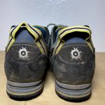 Salewa Approach Shoes Vibram Mountain Trainer Pelle Hiking Blue Jeans Citro 9 Photo 4