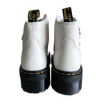 Dr. Martens NEW Women's White Leather Devon Flower Platform Boot Size 9 #260 Photo 4