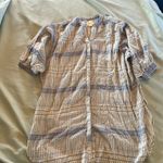 Anthropologie MAEVE by , Blue And Cream Colored tunic size Small Photo 1
