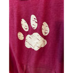 Women's The Animal Rescue Site Pink Paw Print Sweatshirt 3X Photo 2