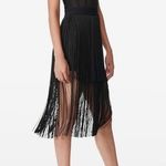 Herve Leger Women’s New  x Forever 21 Transparent Black Bustier Fringe Bustier Ba Photo 0