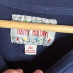 Happy Holidays Merry Slothmas Christmas Navy Blue Sweatshirt Size 2XL Photo 3