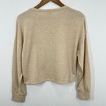 Socialite Tan Oatmeal Women's Size Medium Crewneck Sweatshirt Cozy Loungewear Photo 3