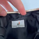 NWOT black silver‎ butterfly floral beaded lined snap small hand bag purse Photo 4