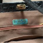 Vittoria Pacini Elegant Black Leather Crocodile Photo 7