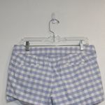 J.Crew Blue White Buffalo Check Gingham Low Rise Stretch Shorts Sz 6 Photo 7