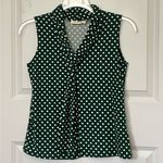 Tiffany & Grey Sleeveless Polka Dot Top MP Green Size undefined Photo 0