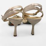 Betsey Johnson  Embellished Ivory Satin Heels – Size 9 Photo 6