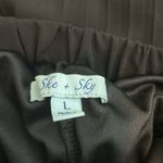 She & Sky  large pleated black maxi skirt Photo 5