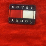 Tommy Hilfiger Tommy Jeans Y2K red‎ center badge crop tee oversized size S Photo 2