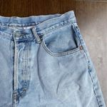 Calvin Klein 90s VINTAGE light wash button fly high waisted denim jeans shorts Photo 2