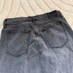 Abercrombie & Fitch  High Rise Black Denim Midi Skirt Photo 6