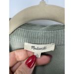 Madewell Knit Corduroy Crop Shirt-Jacket L Sage Green Soft Ribbed Shacket Fall Photo 4