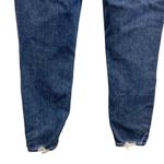 Paige  “hoxton crop” torn back hem Midrise medium wash distressed jeans Sz 29 #71 Photo 7