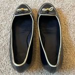 Tory Burch Blue Leather Slip on Flats Size 8M Photo 2