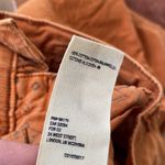 Free People pants orange rust corduroy raw distressed hem pockets boho 26 Photo 8