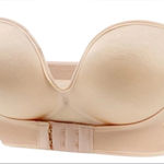 Magic Bra Strapless Nude Bra Front Closure Sz 40 Molded Cup–Cup Size Not Listed Photo 0