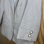 Kasper Pinstripe Suit Seersucker Fabric full lined classic workwear staple Sz 10 Photo 10