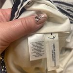 Ann Taylor  Eyelet Striped Short Sleeve Knit Lined Fit Flare Dress Size 6 New Photo 6