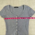 Brandy Melville  Blue & White Striped Tee Photo 6
