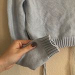 Kendall + Kylie NWT blue cinch side sweater XS Photo 3