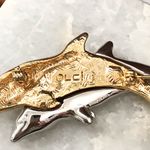 LCI Vintage Dolphin Brooch Pin Silver & Gold Tone Photo 2