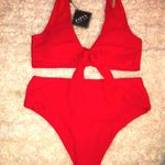 Zaful Brand New Red Tie Bikini  Photo 0