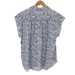 Lucky Brand Womens Floral Cap Sleeve Popover Shirt Multicolor Size Medium NWT Photo 5