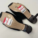 NWOB MIISTA London Wendy Black Towel Mule Sandals Size 37 Shoes Square Toe Photo 4