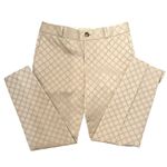 Banana Republic Camden-Fit Jacquard Ankle Trouser Pant Champagne Size 4 Photo 1