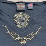 Harley Davidson Tinley Park Chicago Illinois Womens L Large Black Shirt Top Size undefined Photo 1