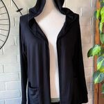 Go Couture  Black Long Open Front Cardigan Photo 1