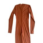LA FOI Light Brown Tan One Piece Stretch Jumpsuit Size Medium Photo 1