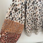Wit & Wisdom Leopard Print Studded Blouson Sleeve Sweatshirt Casual Fall 3X Photo 5