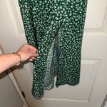 NWOT Green Floral Milkmaid Dress Photo 6